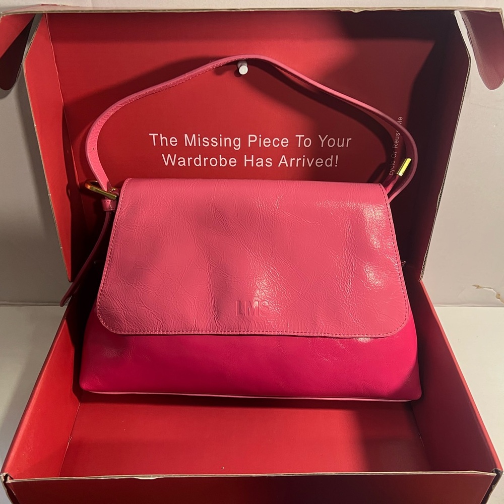 Pink Leather Women's Bag